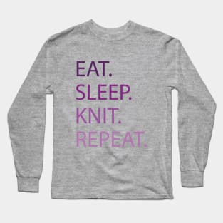 Eat.Sleep.Knit.Repeat Long Sleeve T-Shirt